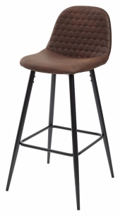 Барный стул LION BAR PK-03 коричневый, ткань микрофибра